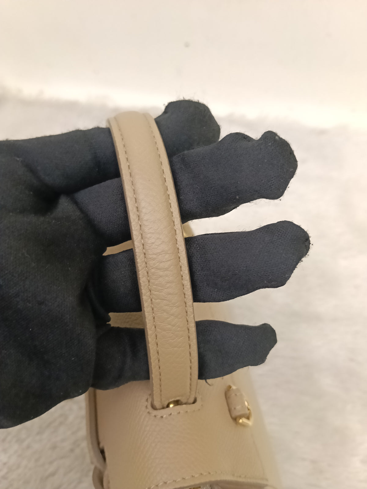 Celine Pico Belt Grained Light Taupe GHW 2020