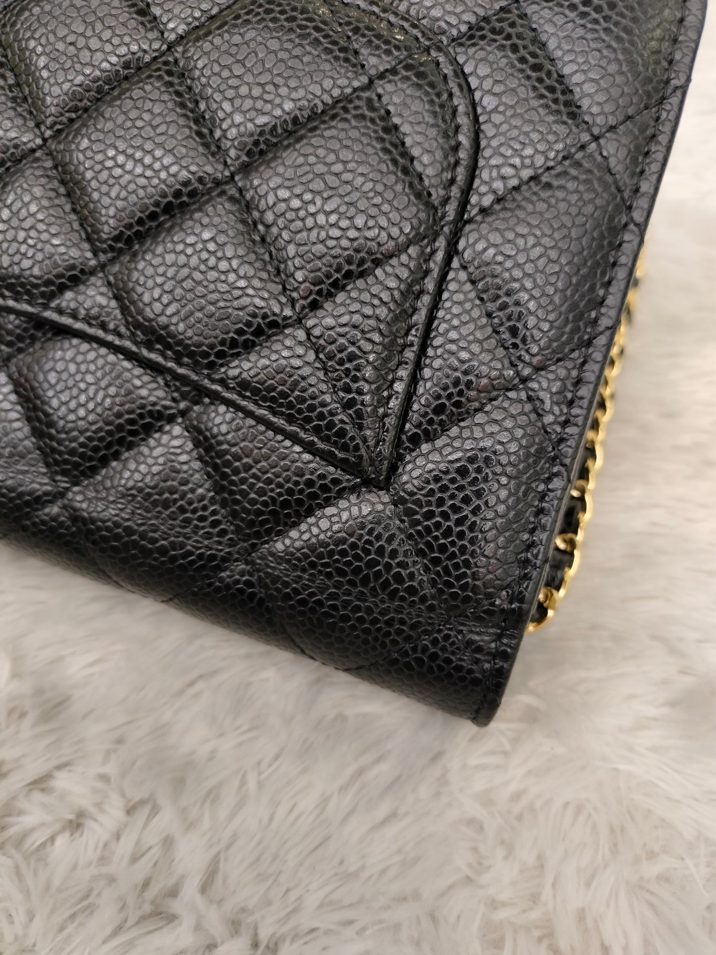Chanel WOC Caviar Black GHW (CHIP)