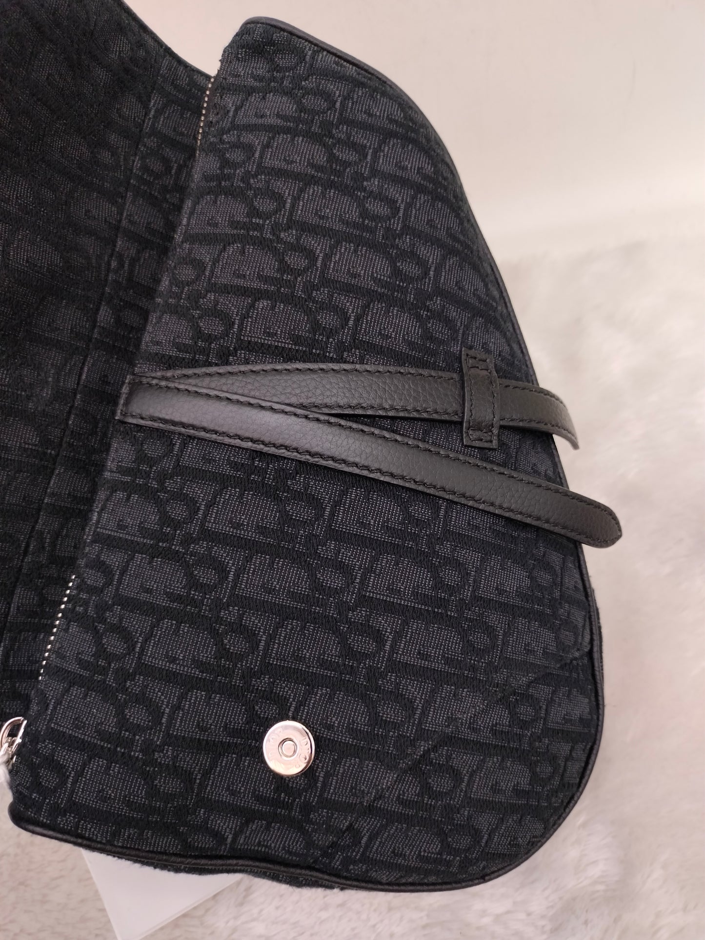 Dior Saddle Men Oblique Jacquard Black 2023