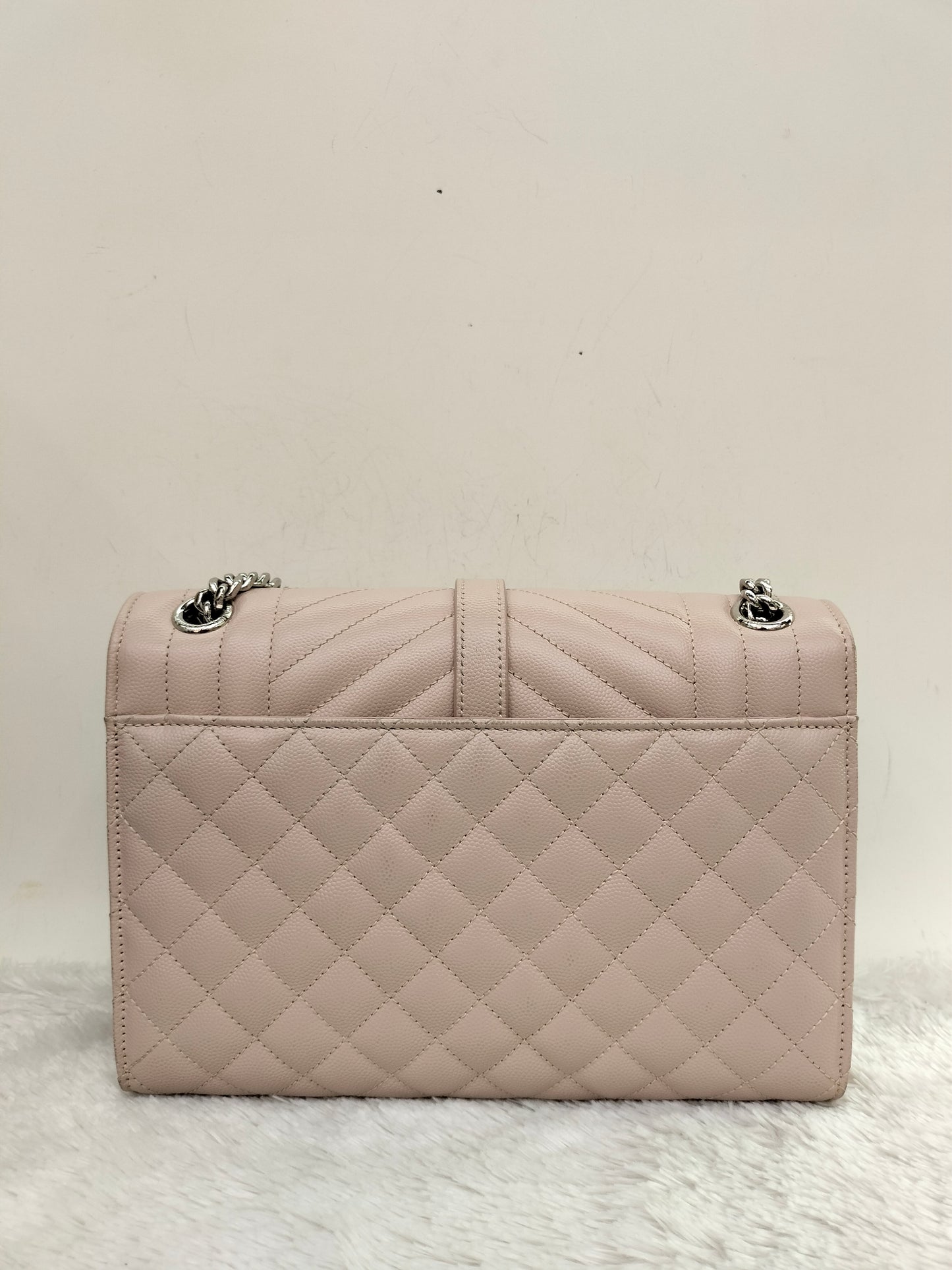 YsL Envelope Medium Grained Marble Pink SHW 2018