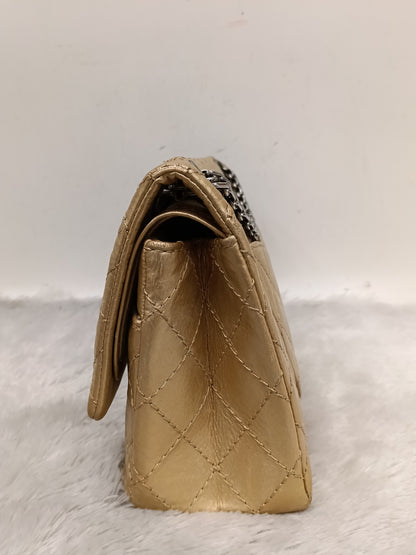 Chanel Reissue 225 Calfskin Gold RHW DF #12
