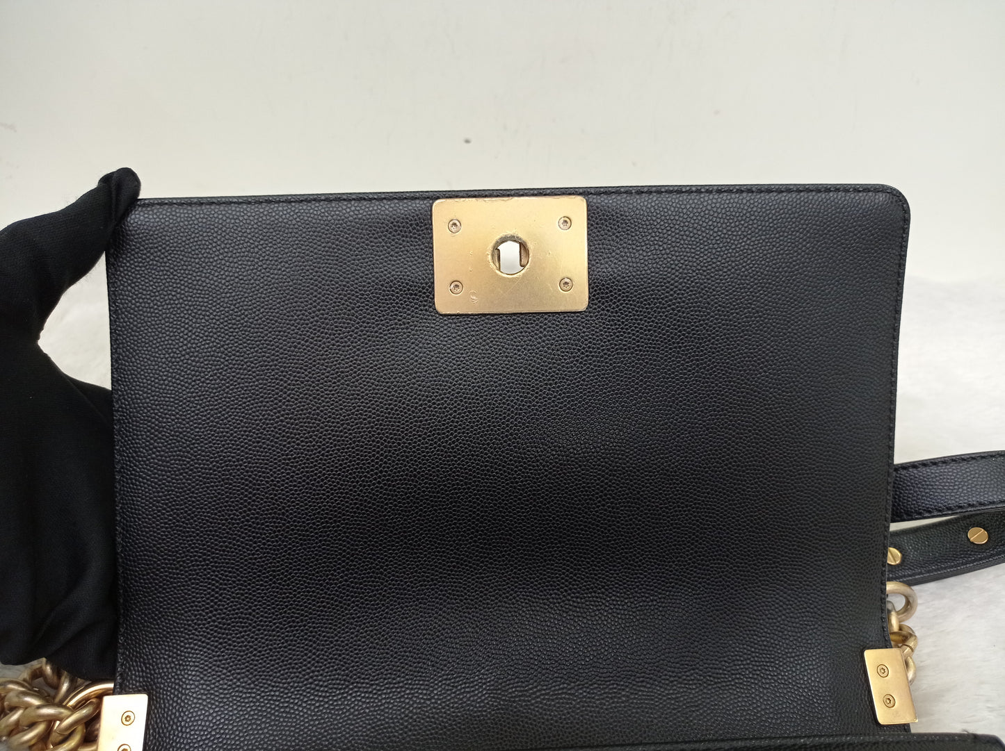 Chanel Boy 25 Caviar Black GHW #30