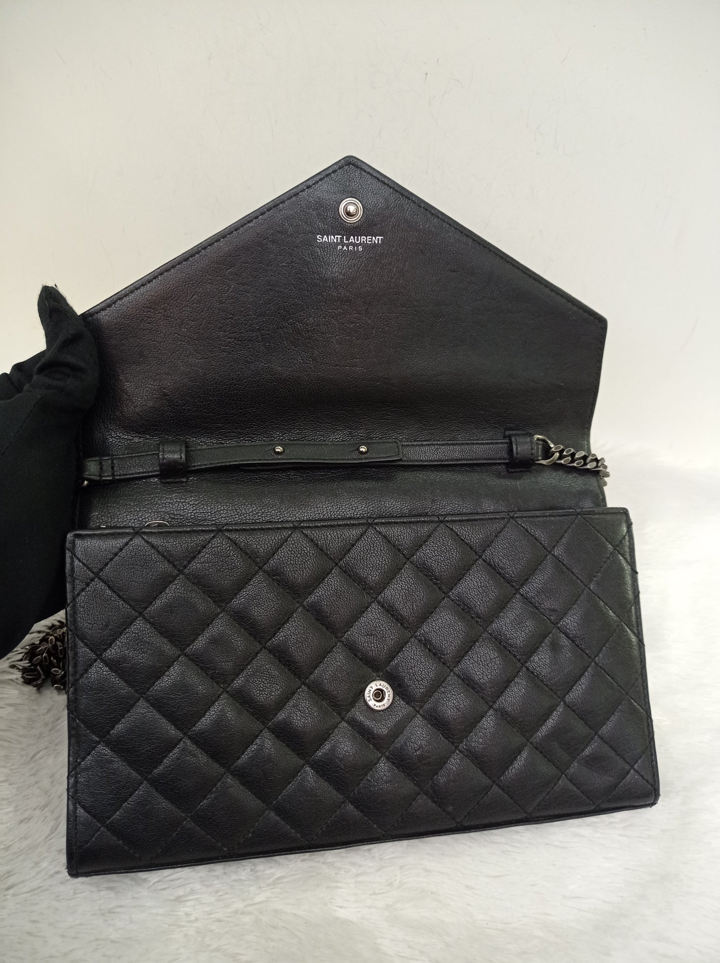 YsL WOC 22 Monogram Calfskin Black RHW 2016