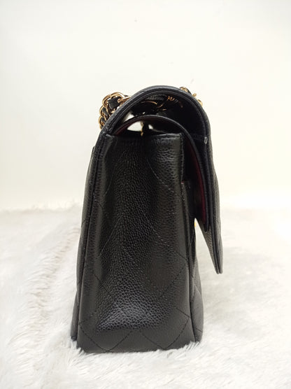 Chanel Jumbo Caviar Black GHW DF #17