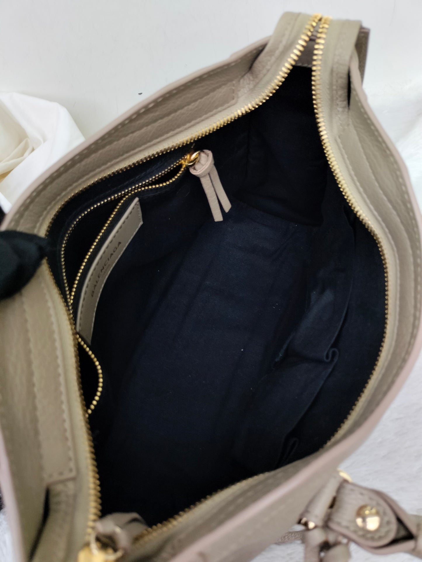 Balenciaga Small City Edge Taupe GHW 2017