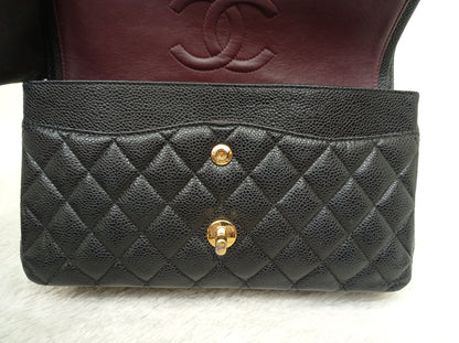 Chanel Medium Caviar Black GHW DF #20