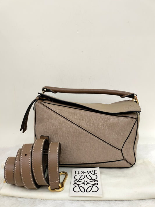 Loewe Puzzle Small Grained Sand Mink GHW 2019