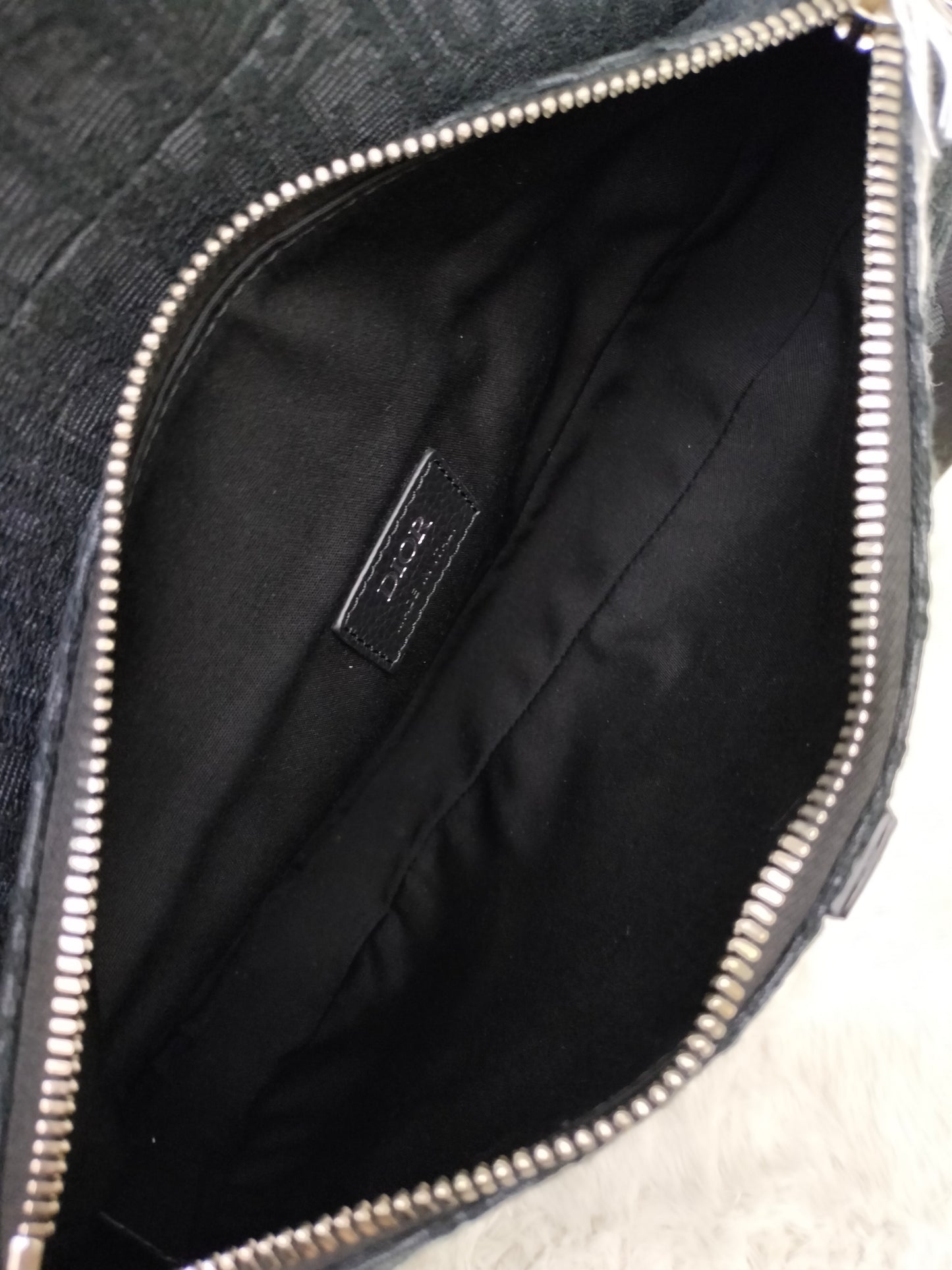 Dior Saddle Men Oblique Jacquard Black 2023