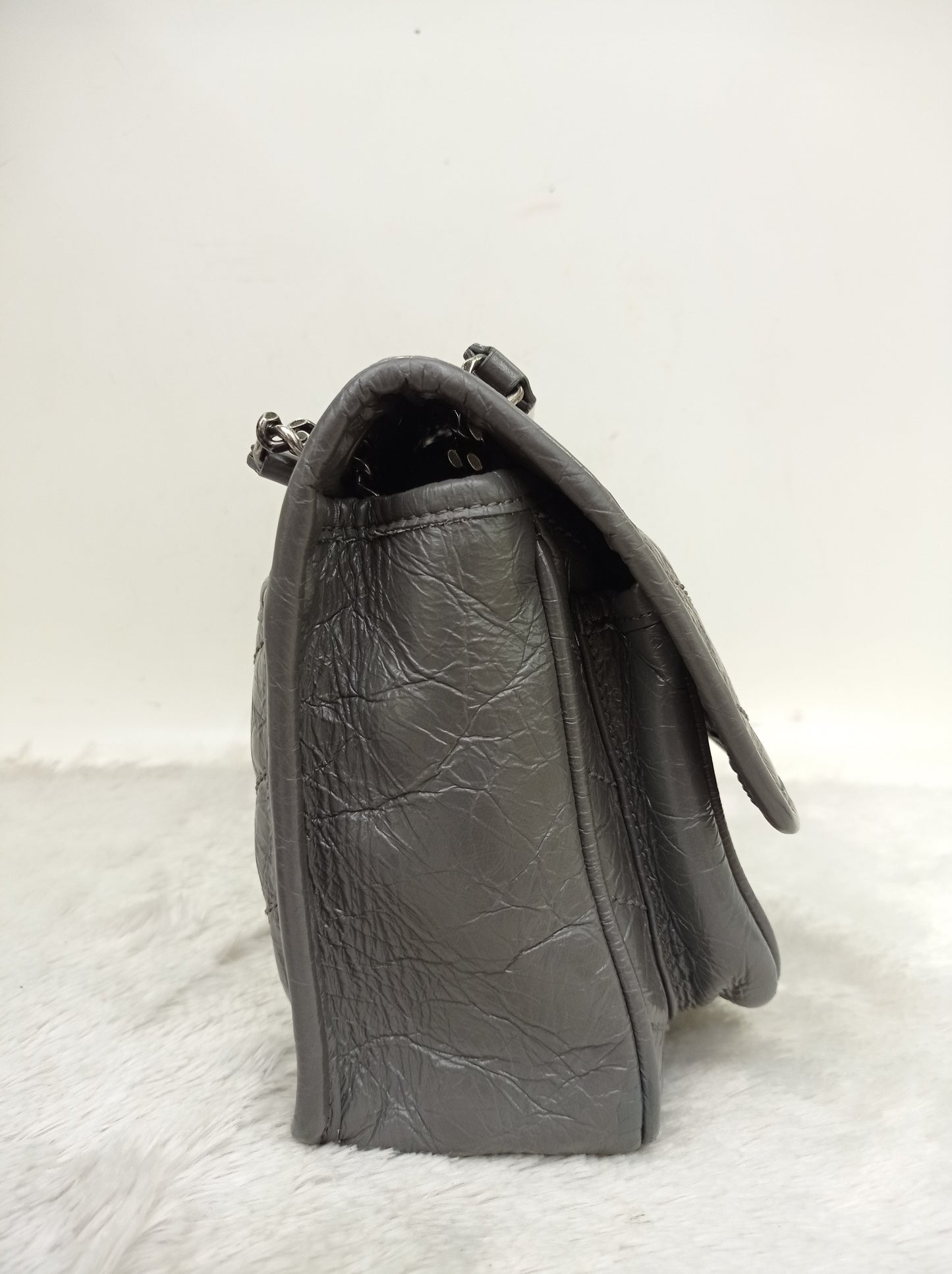 YsL Niki Baby Calfskin Grey RHW 2018