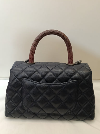 Chanel Coco Handle Small Caviar Dark Navy RHW #21