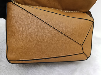 Loewe Puzzle Small Grained Caramel GHW 2023