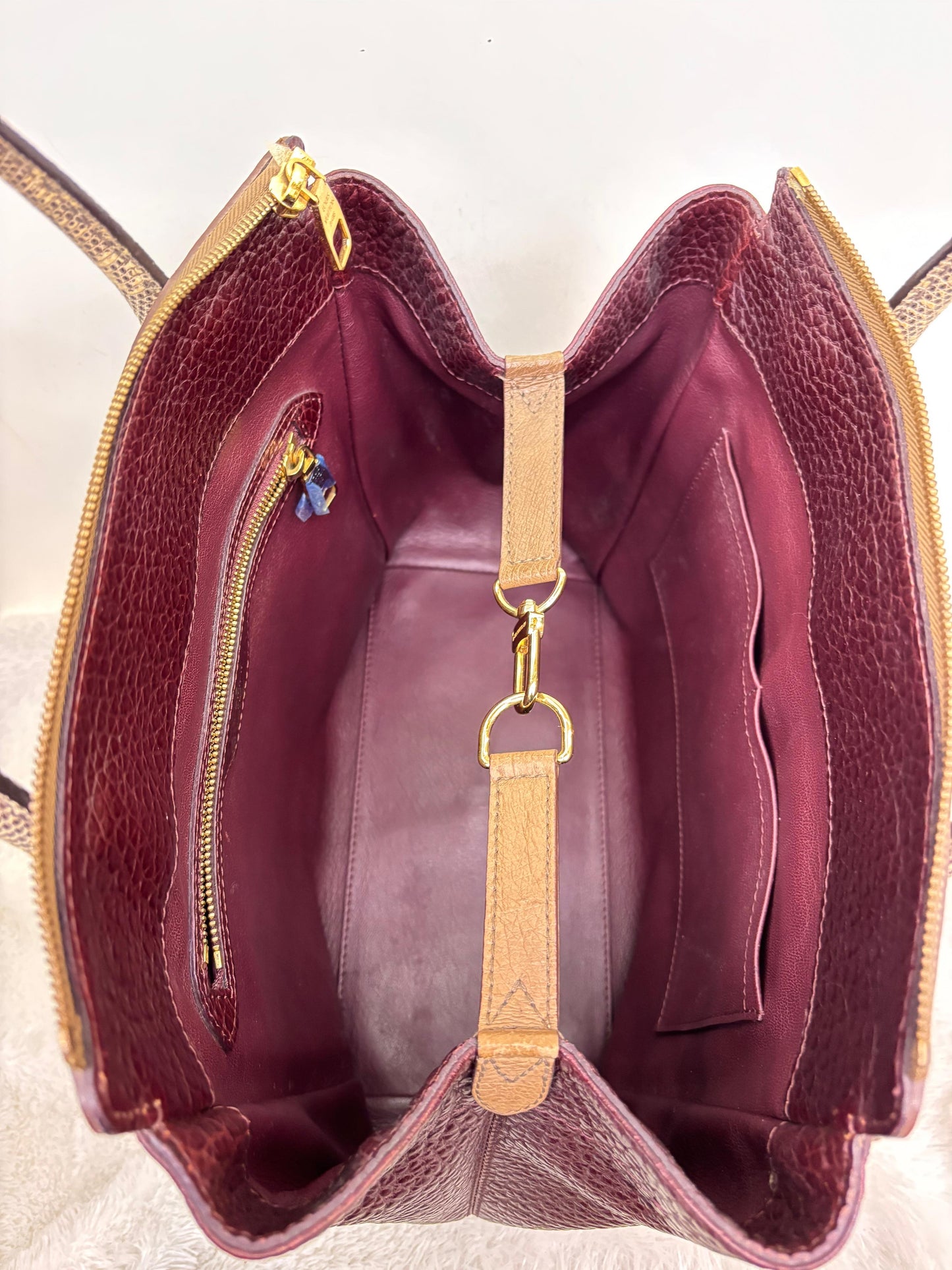 LV Majestueux MM Monogram Ostrich Lizard Bordeaux 2012