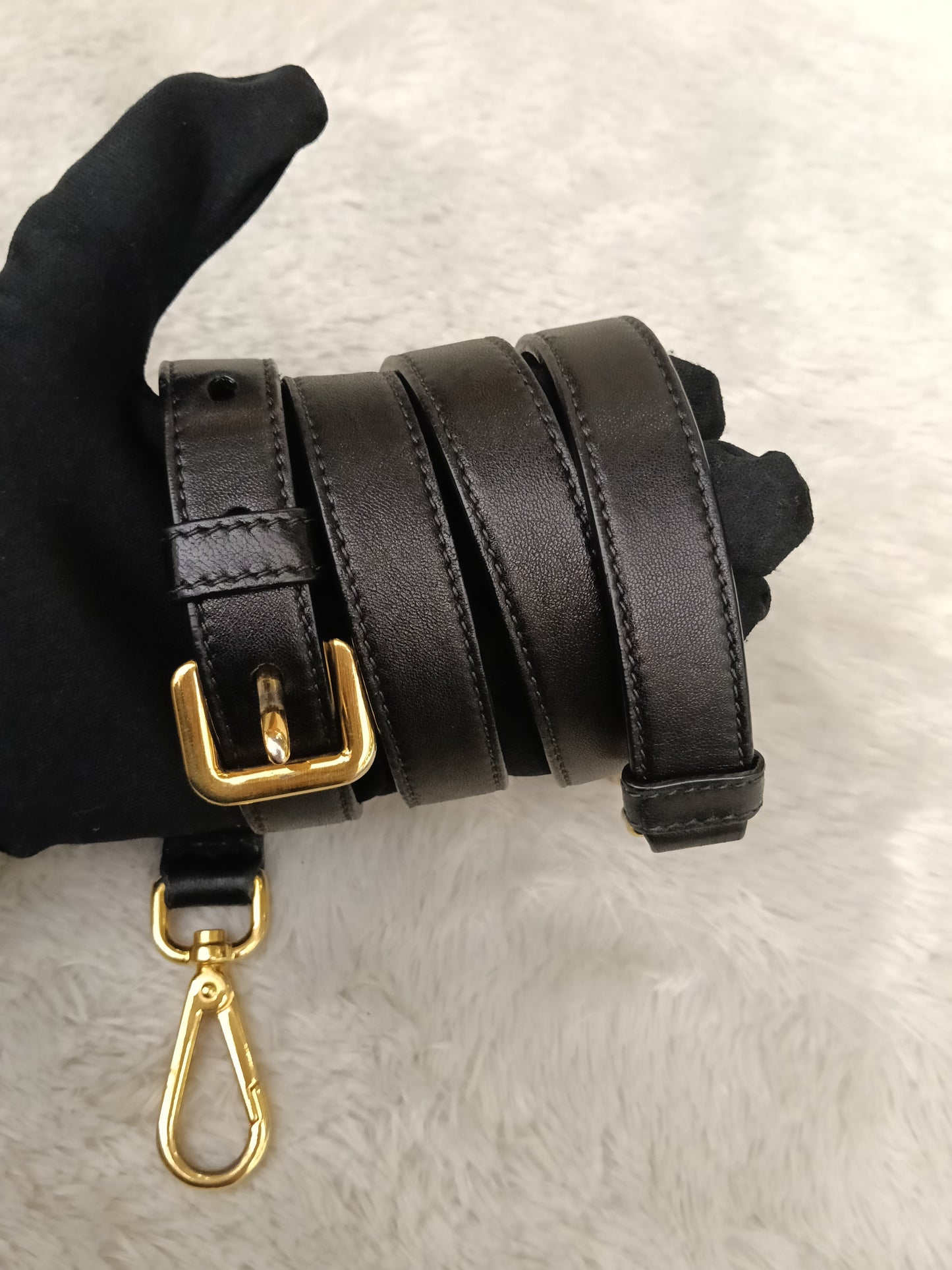 Prada Tessuto Gauffre Nylon Nero GHW