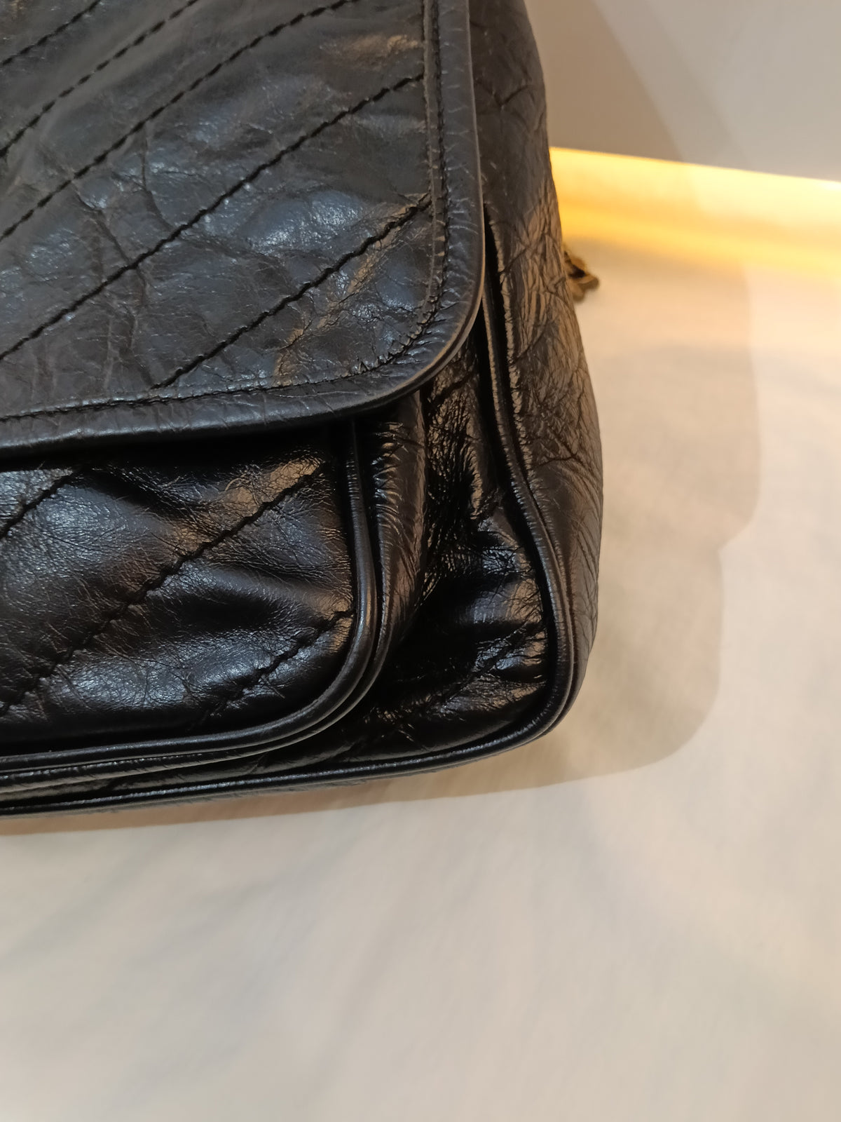 YsL Niki Medium Calfskin Black RHW 2019