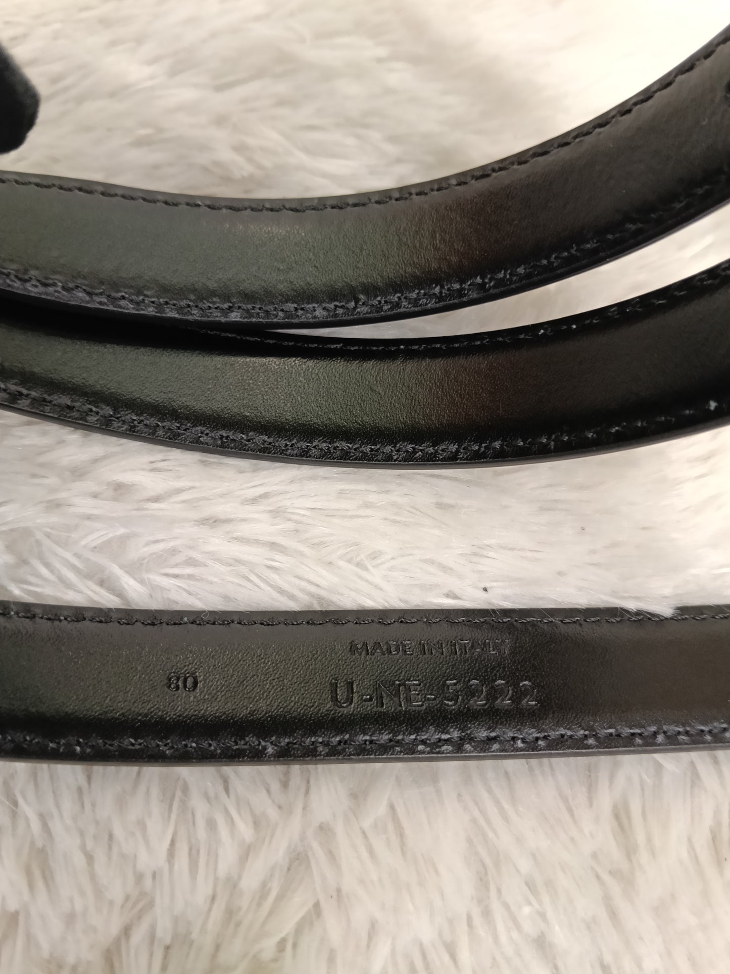Celine Triomphe Belt Small Elegant Smooth Calfskin Black GHW size 80