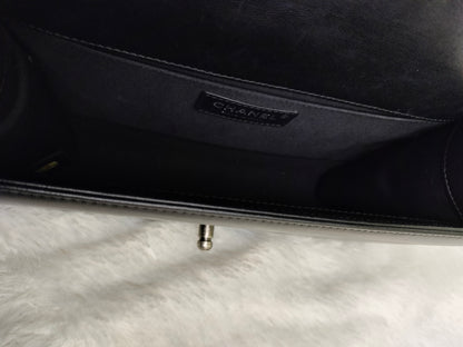 Chanel Boy 25 Lamb Black RHW #24
