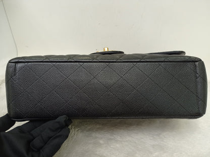Chanel Maxi Caviar Black GHW DF #14