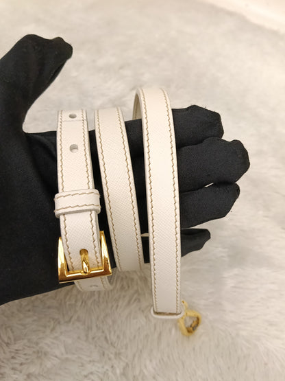 Prada Midollino Canapa Naturale Bianco GHW