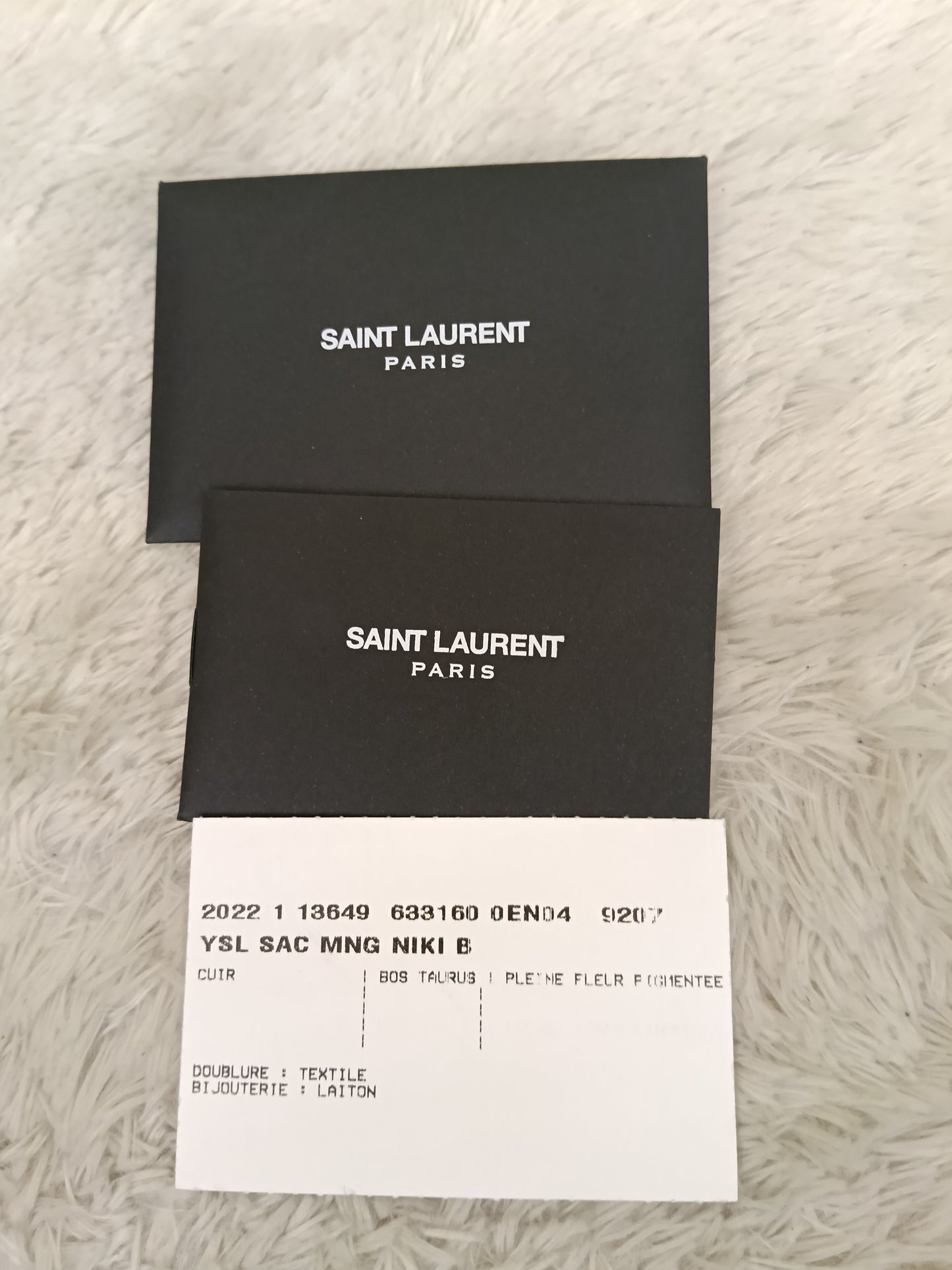 YsL Niki Baby Calfskin Ivory RHW 2022