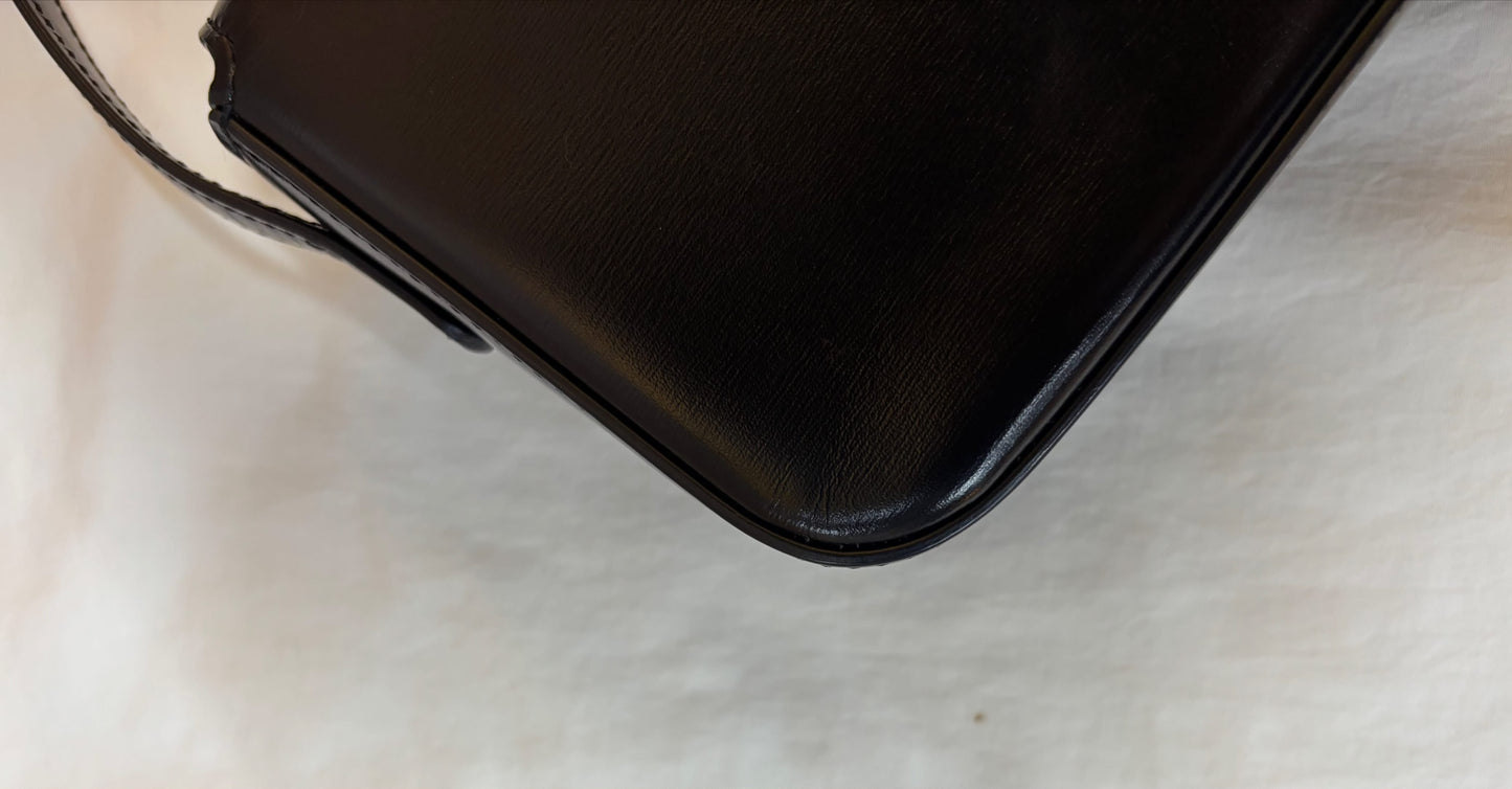 Celine Triomphe Shoulder Calfskin Black GHW 2022