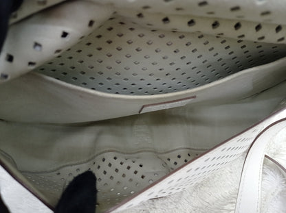 LV Saumur Perforated Limited Edition White Flore