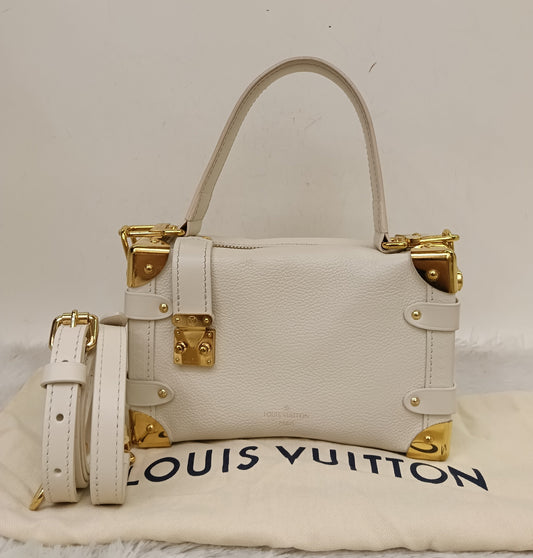 LV Side Trunk PM Grained Calfskin Chalk (CHIP)