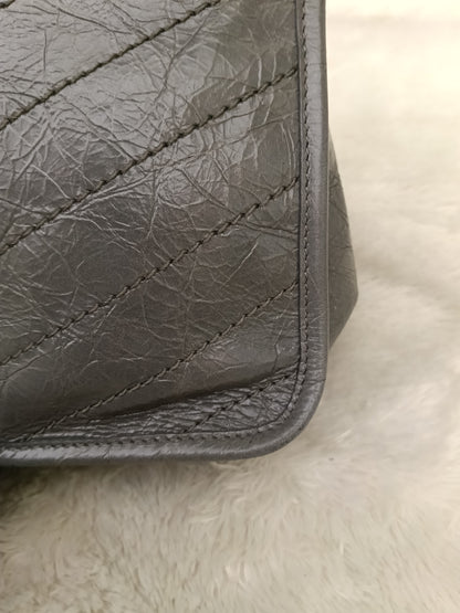 YsL Niki Medium Calfskin Grey RHW 2018