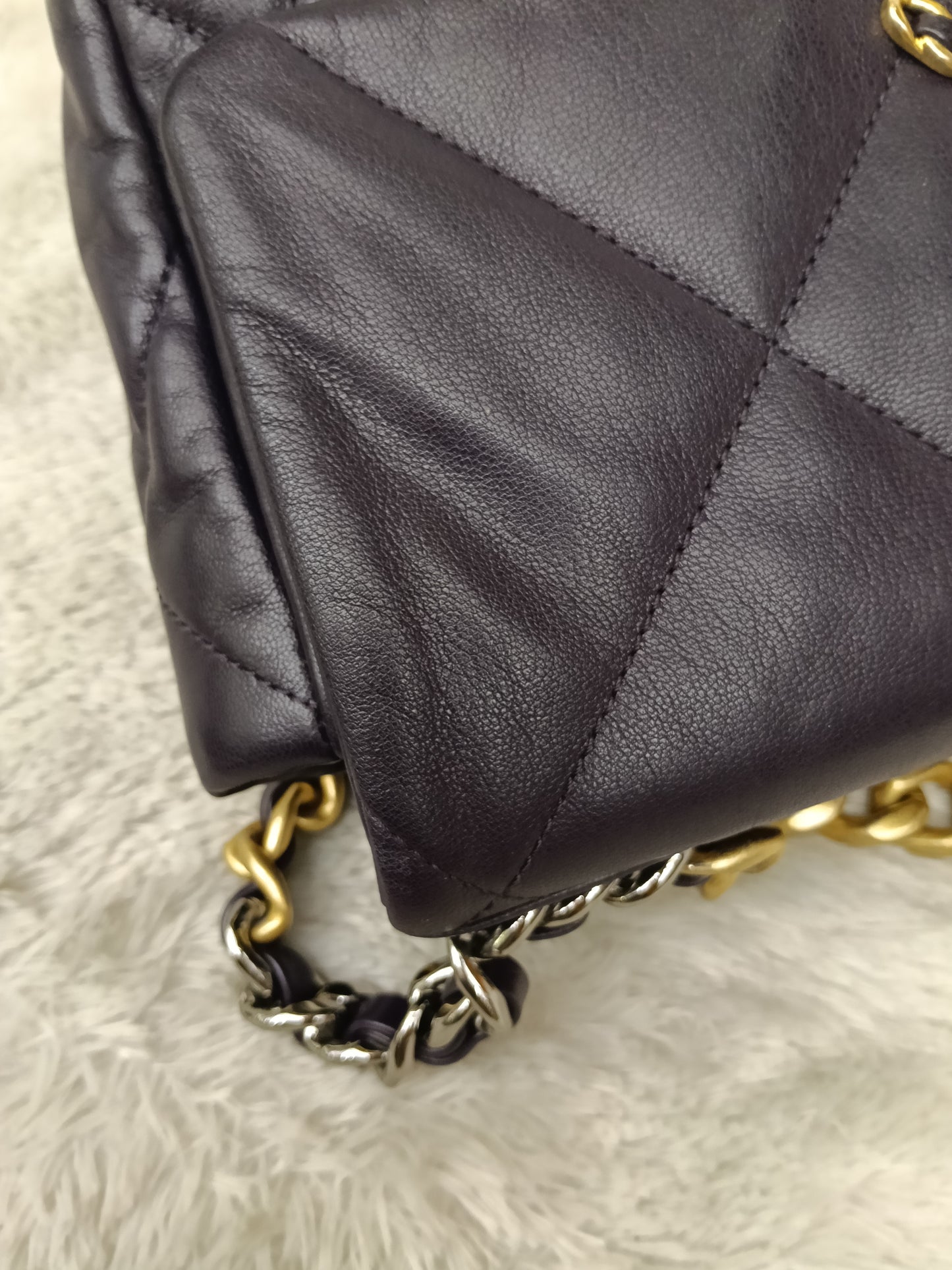 Chanel C19 Small Dark Purple GHW #30