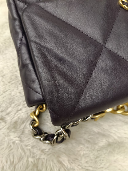 Chanel C19 Small Dark Purple GHW #30