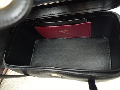 *NEW* Chanel Preppy Coco Long Vanity with Straps Black Caviar GHW (CHIP)
