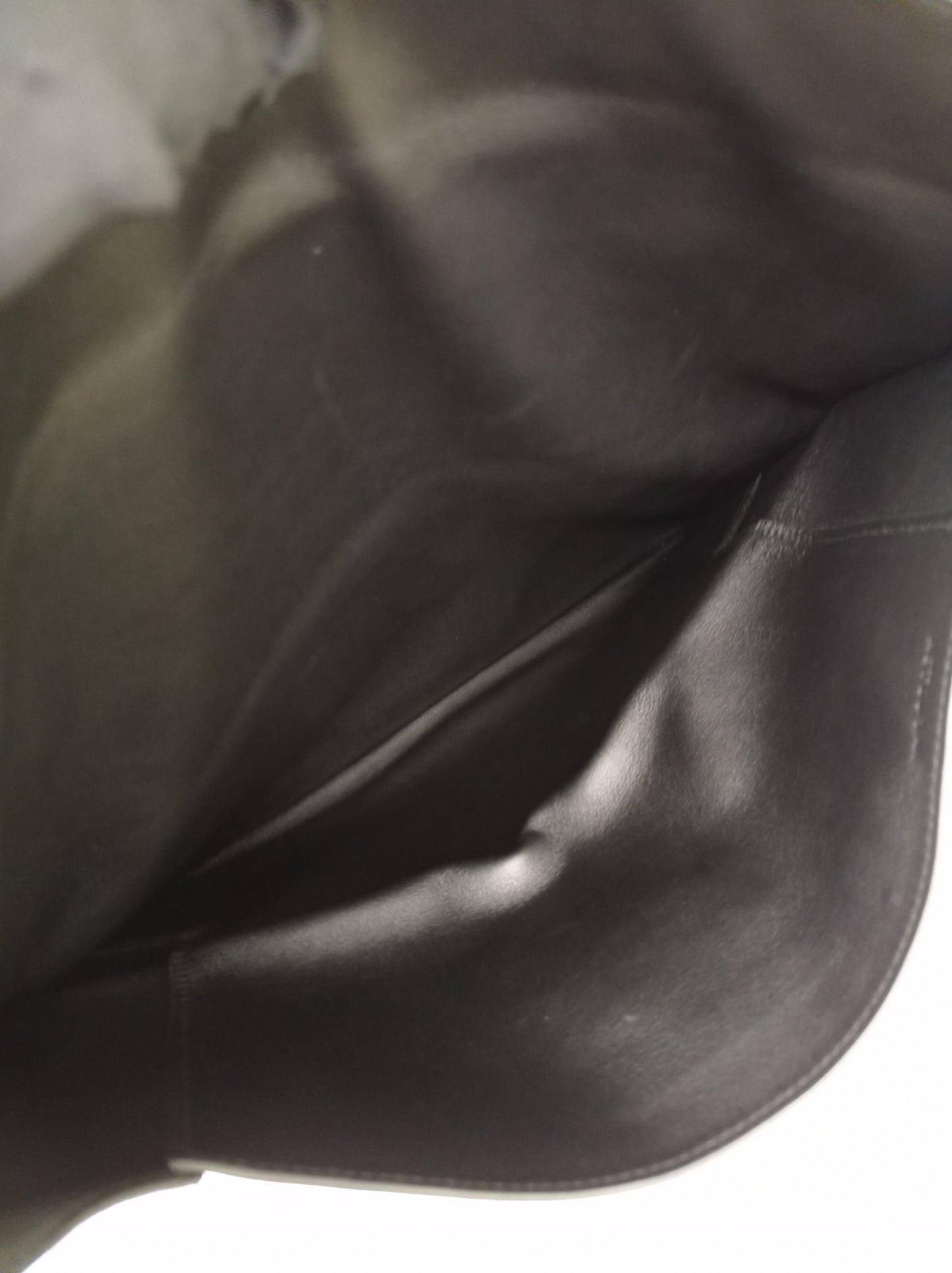 Hermes Plit Plat Clutch Evercolour Black #A