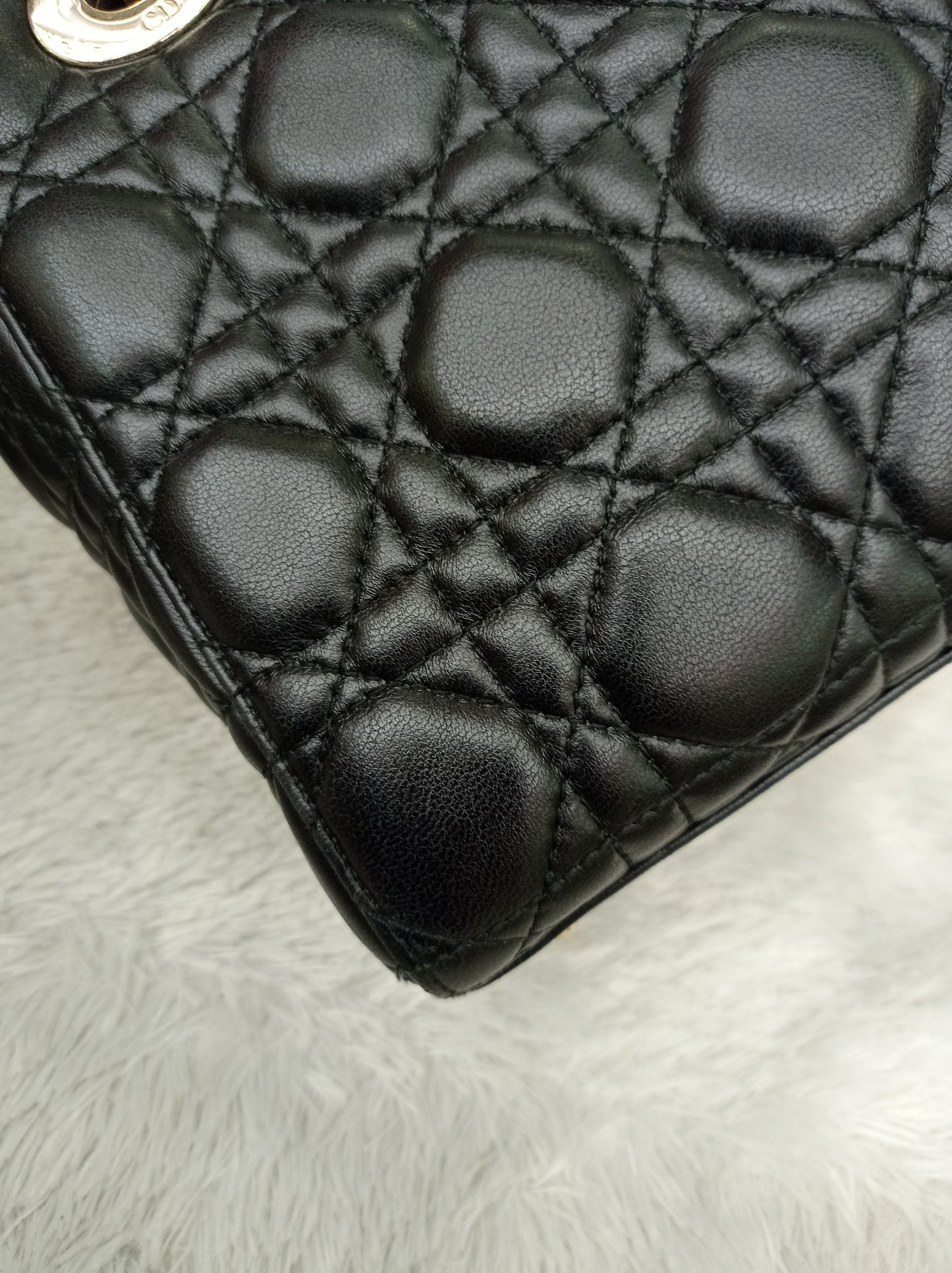 Lady Dior Small Lamb Black GHW 2018