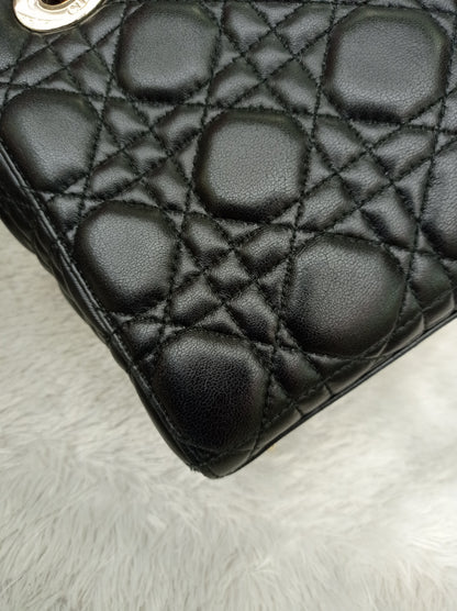 Lady Dior Small Lamb Black GHW 2018