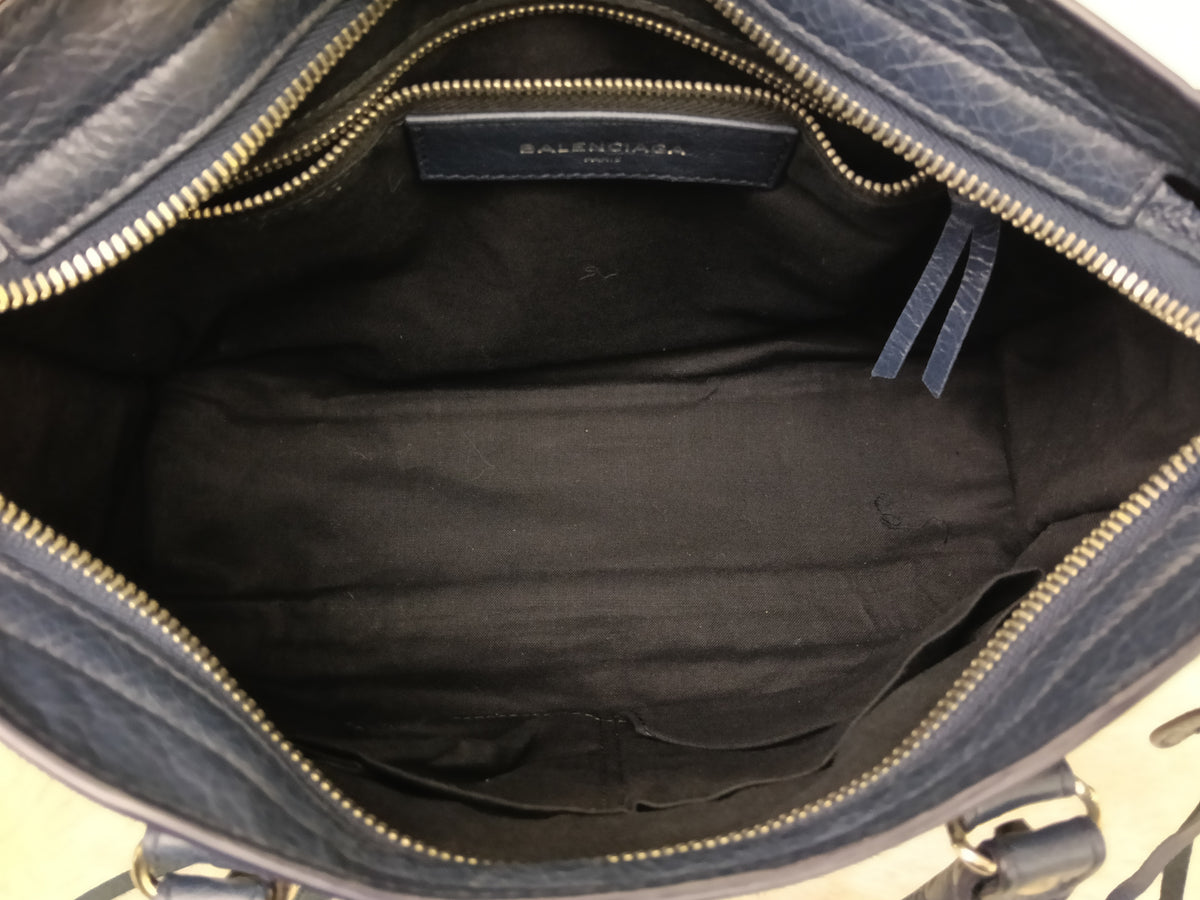 Balenciaga Small City Classic Blue Nuit SHW 2018