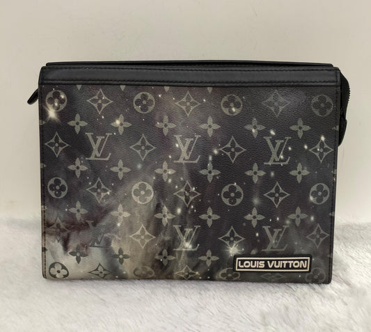 LV Pochette Voyage Monogram Galaxy Black Grey