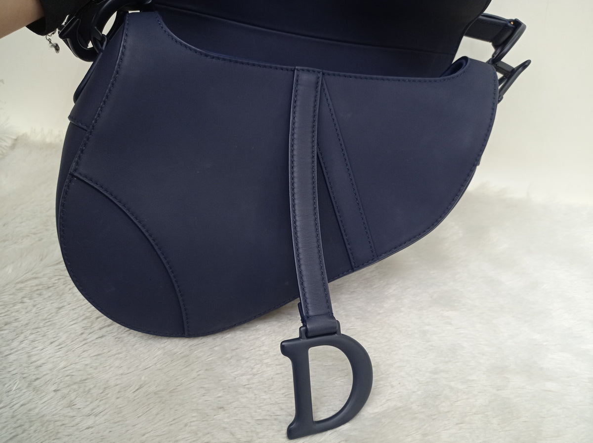 Dior Saddle Medium Ultra Matte Blue 2020
