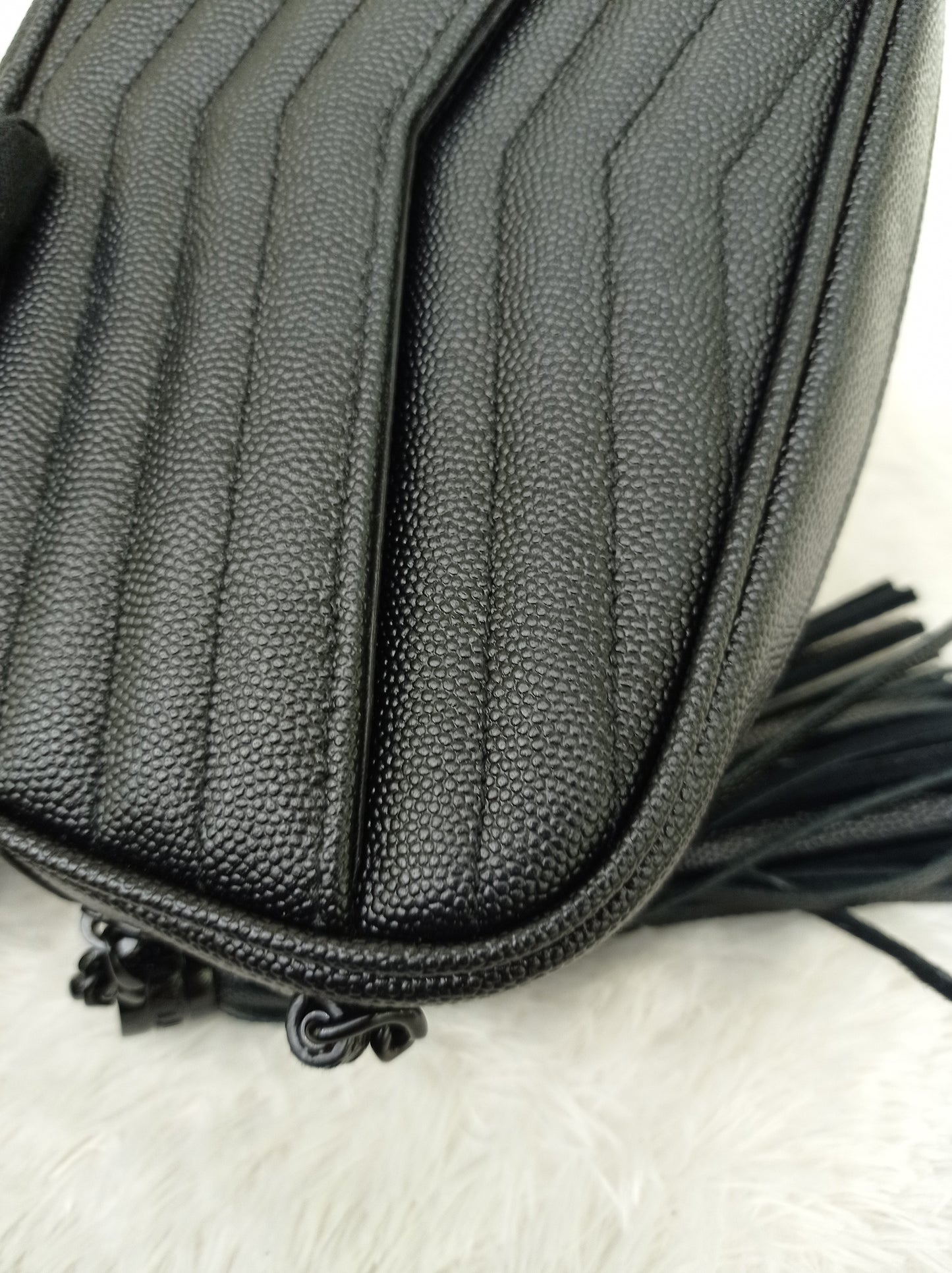 YsL Lou Mini Camera Grained All Black 2019