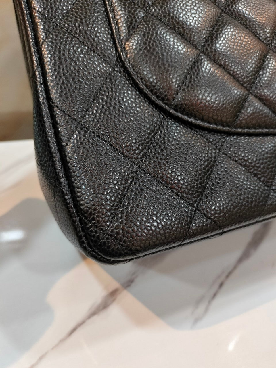 Chanel Jumbo Caviar Black GHW DF #20