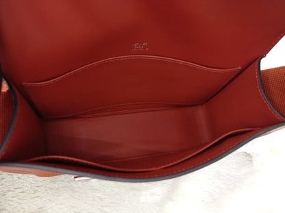 Hermes Geta Chevre Mysore Sangle Cuivre PHW #U