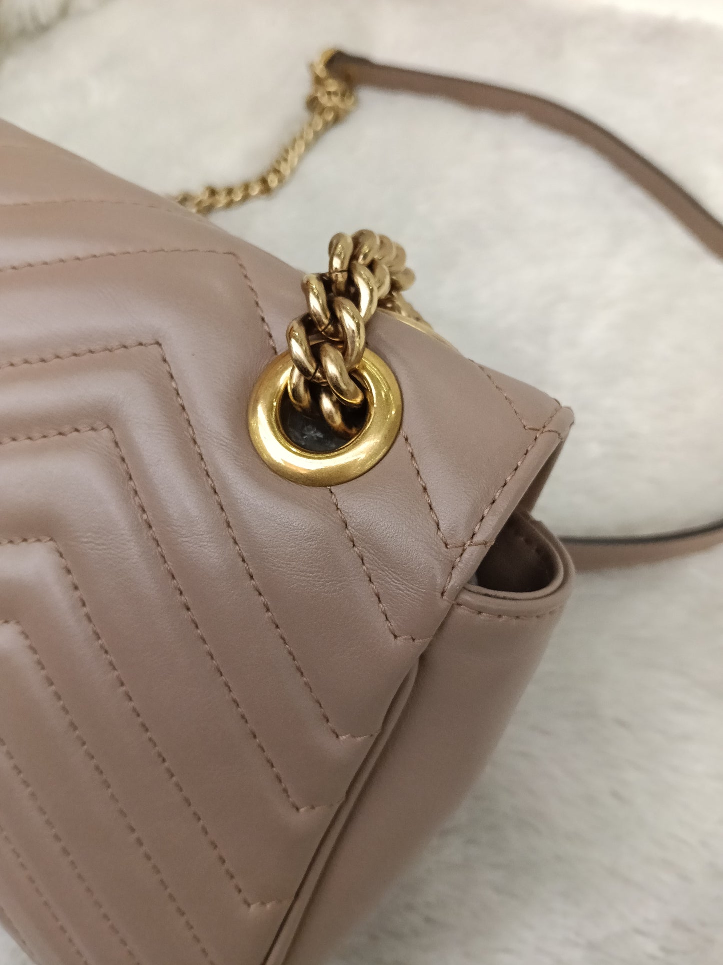 Gucci Marmont Small Nude GHW