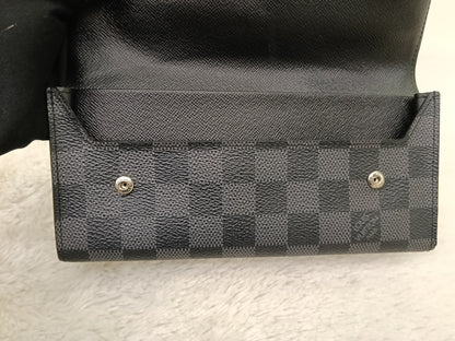 LV Portefeuille Long Modulable Wallet Graphite