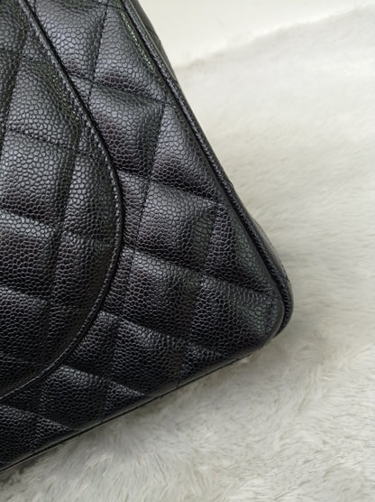 Chanel Maxi Caviar Black GHW DF #24
