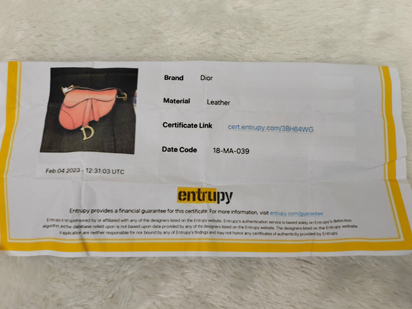 Dior Saddle Small Calfskin Pink Coral GHW