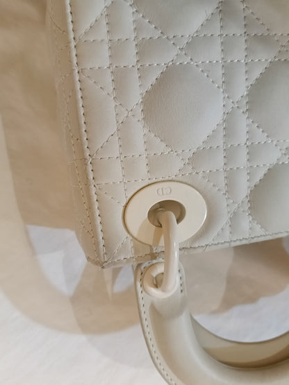 Lady Dior Mini Cannage Ultra Matte White 2020