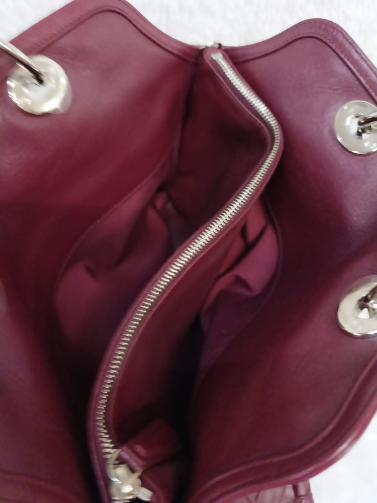 Dior Granville Cannage Lambskin Maroon SHW 2011