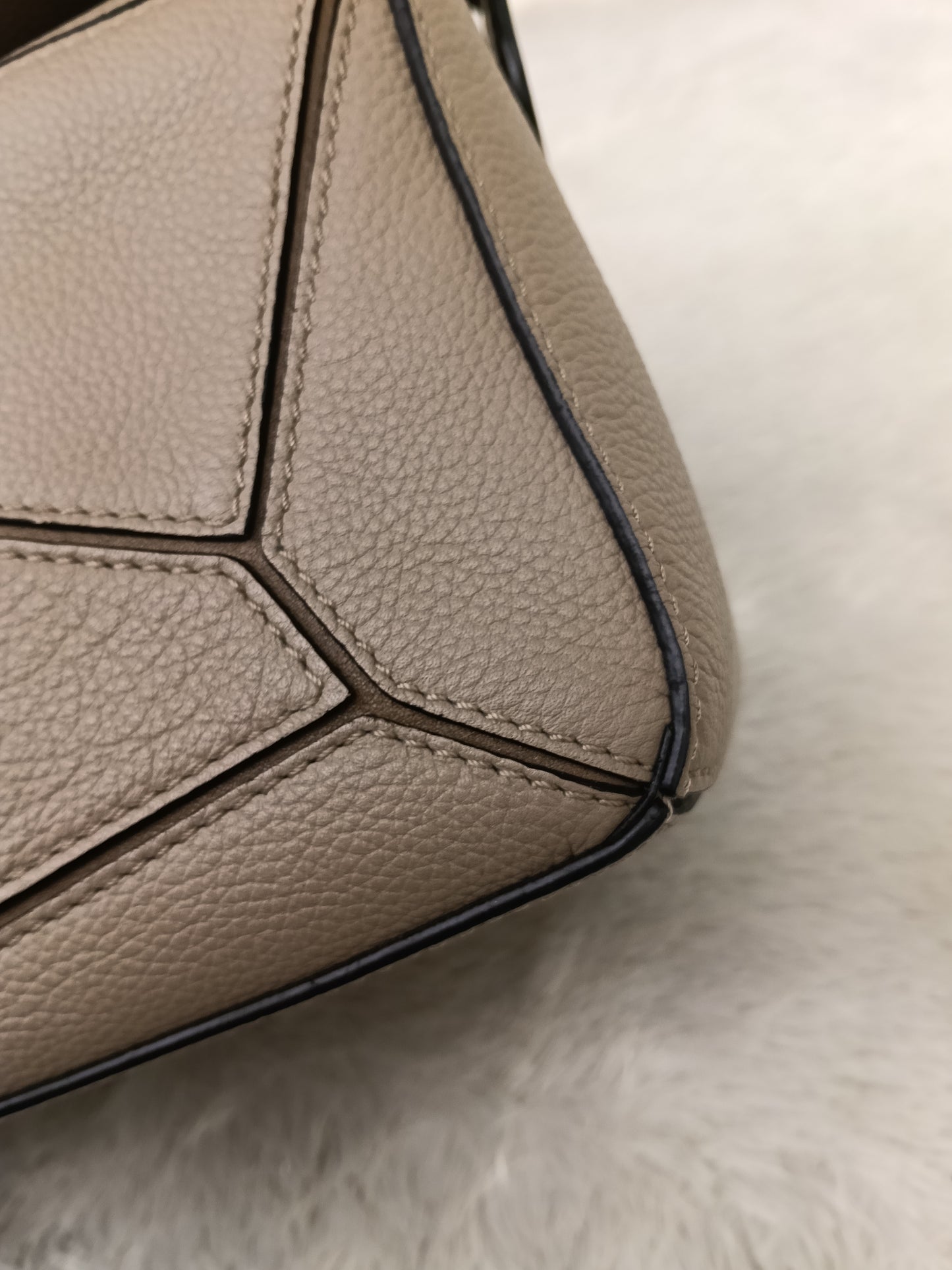 Loewe Puzzle Small Grained Sand Mink GHW 2020