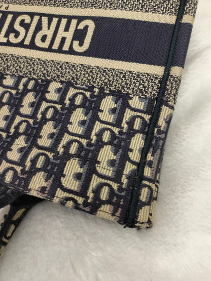 Dior Tote Book Medium Oblique Navy 2019