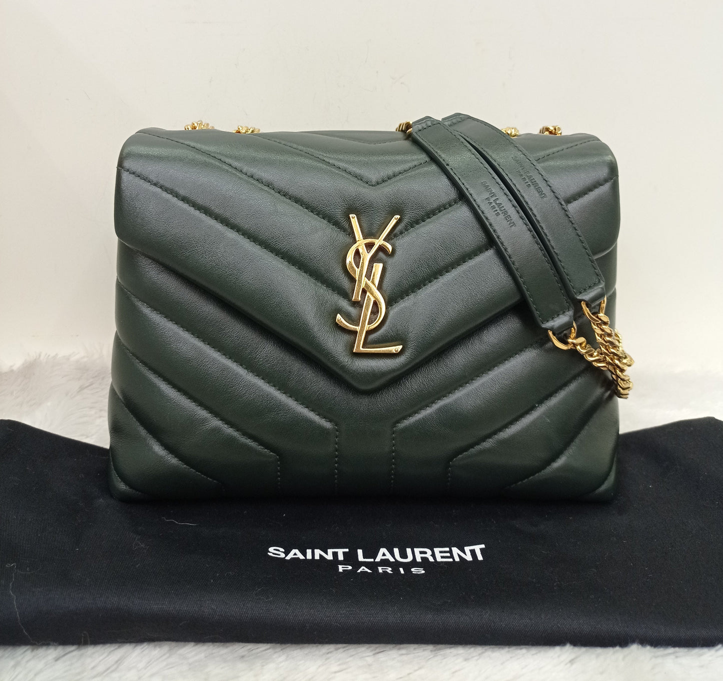 YsL Lou Lou Small Lamb Emerald Green GHW 2019