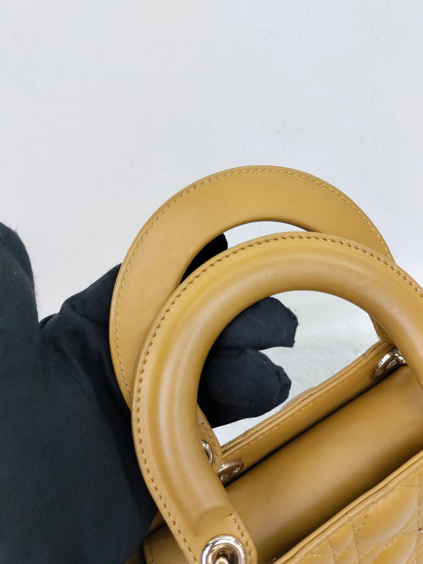 Lady Dior Small Amber Yellow GHW 2019