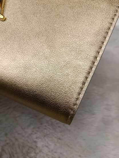 LV Pouch Louise EW Cuir Dore 2015